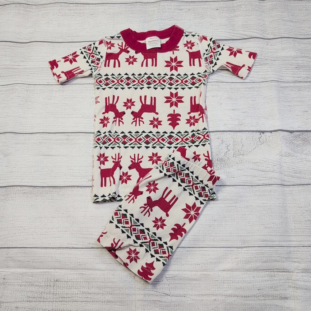 4 Hanna Andersson Deer Deer Short John Pajamas